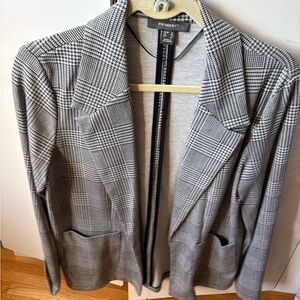 Primark Monochrome Checkered Blazer